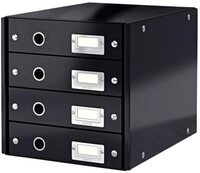 LEITZ Schubladenbox Leitz Click & Store 6049-00-95 Schubladenbox Schwarz DIN A4