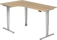 HAMMERBACHER Schreibtisch Sitz-Steh-Winkeltisch elektrisch 200x120 -128,5cm 90...