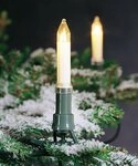 KONSTSMIDE Christbaumkerzen, 16-flammig, Baumkette, Schaftkerzen, teilbarer...