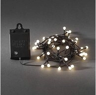 KONSTSMIDE LED-Lichterkette 3740-100 LED Globe Lichterkette 40er Batterie ww