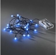 KONSTSMIDE LED-Lichterkette 1491-407 LED Globe-Lichterkette 20er Batterie