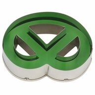 ST&Auml;DTER Ausstechform Linzer mit Auswerfer Brezel, Edelstahl