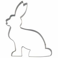 ST&Auml;DTER Ausstechform Hase Sitzend 9.5 cm, Edelstahl