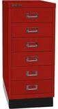 Bisley Beistellschrank MultiDrawer Schrank aus Stahl, 6 Schubladen, mit Sockel,...