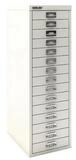 Bisley Beistellschrank MultiDrawer Schrank aus Stahl, 15 Schubladen, ohne...