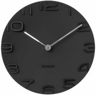 Karlsson Uhr Wanduhr On The Edge Black