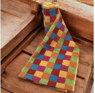 Caw&ouml; Home Handtuch Life Style Karo 7017 multicolor G&auml;stetuch., Frottier