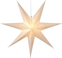 STAR TRADING H&auml;ngedekoration Weihnachtsstern Sensy, 3D Papierstern, Wei&szlig; &Oslash;100cm