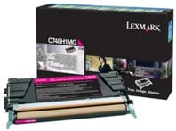 Lexmark Tonerpatrone R&uuml;ckgabe-Tonerkartusche Lexmark C748H1MG C748 magenta