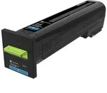 Lexmark Tonerpatrone 72K2XCE Tonerkartusche 1 St&uuml;ck(e) Original Cyan