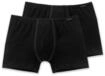 Boxershorts SCHIESSER "Boxershort 2er Pack", Herren, Gr. M, schwarz, Obermaterial: