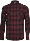 URBAN CLASSICS Kurzarmshirt Urban Classics Herren Checked Flanell Shirt (1-tlg)