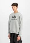 Sweater ALPHA INDUSTRIES "Basic Sweatshirt BL", Herren, Gr. XXL, grau (grau...