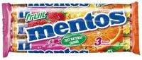 MENTOS S&uuml;&szlig;igkeit, Mentos Fruit Multipack 3 Rollen Kaudragees mit...