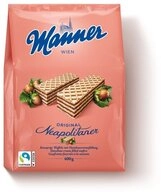 Manner Kekse, Manner Original Neapolitaner knusprige Waffel mit Haselnuss Creme 400g