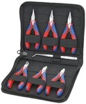 Knipex Elektro-Installationszange, 7-tlg., Elektronikzangen-Set
