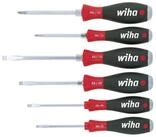 Wiha Schraubendreher Wiha Schraubendreher Set SoftFinish&reg; Schlitz, Phillips...