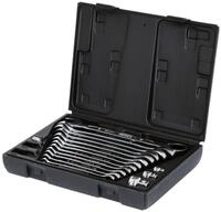 KS Tools Ratschenringschl&uuml;ssel GEARplus (16 St), Ratschenringmaulschl&uuml;ssel-Satz,