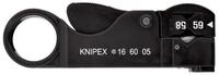 Knipex Abisolierzange KNIPEX 16 60 05 SB Abisolierwerkzeug f&uuml;r Koaxialkabel...