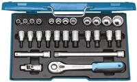 Gedore Steckschl&uuml;ssel D 19 IMU-10 Steckschl&uuml;ssel-Satz 1/2", 27-teilig,...