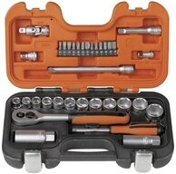 BAHCO Steckschl&uuml;ssel Steckschl&uuml;ssel-Satz 1/4&Prime;+3/8&Prime;, 34-Tlg S330