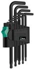 Wera Winkelschl&uuml;ssel Wera 9tlg. 967 PKL/9 Torx Winkelschl&uuml;sselsatz BlackLaser...