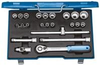 Gedore Steckschl&uuml;ssel D 19 EMU-20 Steckschl&uuml;ssel-Satz 1/2", 23-teilig,...