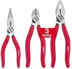 Wiha Zangenset Classic (26850) - 3 tlg., Kombizange, Flachrundzange,...