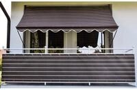 Angerer Freizeitm&ouml;bel Klemmmarkise braun-wei&szlig;, Ausfall: 150 cm, versch....