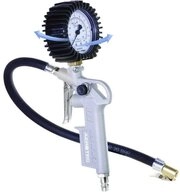 Aerotec Druckluftwerkzeug Professioneller Reifenf&uuml;ller geeicht inkl. 3 Adapter