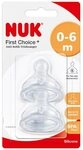 NUK Trinksauger Silikon First Choice+ Gr&ouml;&szlig;e: 1 (0-6 Monate), Style: S...
