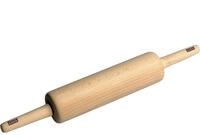 Kaiser Backformen Teigroller Nudelholz 47 x 6,5 cm aus Buchenholz mit breiter
