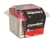 Camelion CAMELION 9V-Blockbatterie, Plus Alkaline, 6 St&uuml;ck Batterie