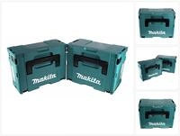 Makita Werkzeugkoffer Makpac Set Gr. 2 + 3 Transportbox / Werkzeugkoffer