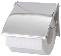 WENKO Toilettenpapierhalter Cover, Chrom, mit geschlossener Form