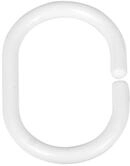 WENKO Badaccessoire-Set WENKO Duschvorhangringe Klein Wei&szlig; (12 Stk)