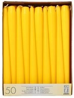 PAPSTAR Spitzkerze Leuchterkerzen &Oslash; 2,2 cm, 25 cm gelb 100 Stk