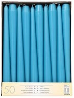 PAPSTAR Spitzkerze Leuchterkerzen &Oslash; 2,2 cm, 25 cm t&uuml;rkis 100 Stk