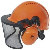 3M Forsthelm 1 Forsthelm 3MO315C Visier & Geh&ouml;rschutz orange