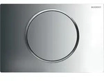 GEBERIT Bet&auml;tigungsplatten Sigma 10 Sp&uuml;l Stopp Sp&uuml;lung mattchrom 115758KH5