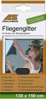 SCHELLENBERG Fliegengitter-Gewebe f&uuml;r Fenster ohne bohren, (Set, 1-St),