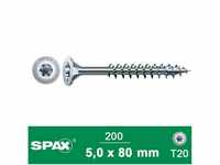 SPAX Spanplattenschraube Spax Senkkopf TX Wirox 5x80 mm 200 Stück/Box