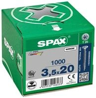 SPAX Schraube Schraube, Senkkopf, WIROX, T-STAR plus TX 20, Vollgewinde, (1000...