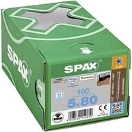 SPAX Schraube SPAX 0537000500803 Holzschraube 5 mm 80 mm T-STAR plus Edelstahl A