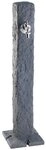 GARANTIA Regentonne GRANIT Wasserzapfs&auml;ule darkgranite inkl. Chrom-Auslaufhahn