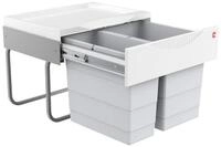 Hailo Einbaum&uuml;lleimer Hailo Abfallsammler 3644701 TR Swing Raumspar-Tandem-S 18 + 12