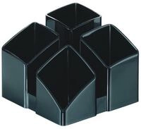 HAN-B&uuml;roger&auml;te Tischaufsatz Schreibtischk&ouml;cher Scala schwarz