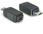 Delock DeLOCK Adapter USB micro-B Stecker zu mini USB 5pin Buchse USB-Adapter