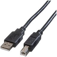 ROLINE Roline USB-Kabel USB 2.0 USB-A Stecker, USB-B Stecker 3.00 m Schwarz