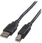 ROLINE USB-Kabel USB 2.0 USB-A Stecker, USB-B Stecker 4.50 m Schwarz USB-Kabel,